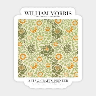 William Morris Floral Pattern, Exhibition Art Design, Art Nouveau Poster Sticker